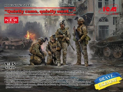 Збірна модель 1/35 фігур бійців "ССО" Сили спеціальних операцій України ICM35752