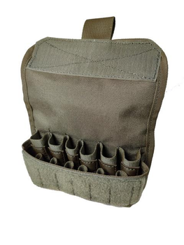 Патронташ під 12 калібр Akinak закритий тип на 12 патронів MOLLE Olive (73)