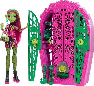 Кукла Монстер Хай Венера МакФлайтрап Шкафчик с секретами Тайны сада Monster High Skulltimate Secrets Venus McFlytrap Garden Mysteries (HYT75)