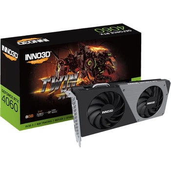 Видеокарта Inno3D GeForce RTX 4060 Twin X2 OC 8GB (N40602-08D6-173051N) UA [129319]