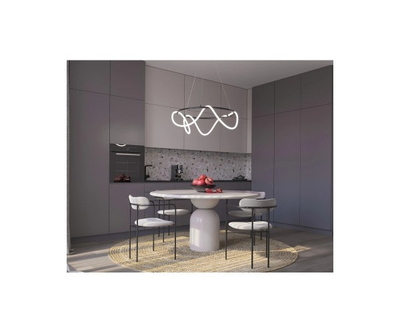 Подвесной светильник LED Round Rope Black