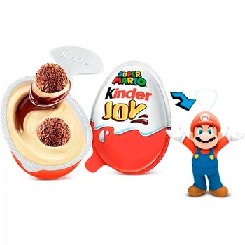 Шоколадні яйця Kinder Joy Super Mario Nintendo 36 шт * 20 г