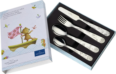 Villeroy & Boch Happy as a Bear дитячий набір столових приладів 4 предмета 1265302091