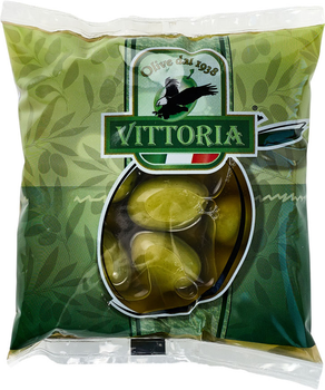 Оливки зелені Vittoria Verdi Dolci Giganti 450 г (8010146006363)