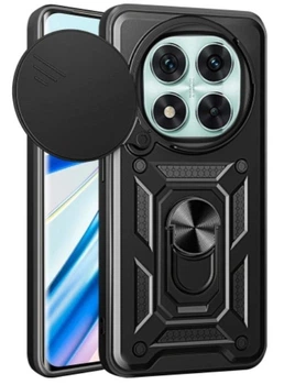 Протиударний броньований чохол із захистом камери для Xiaomi Redmi Note 14 pro 4G Armor Case Keysion black