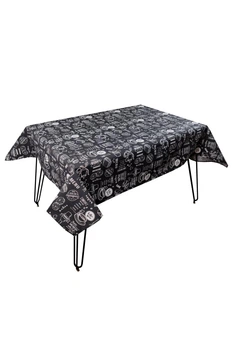 Скатертина на стіл Прованс Breakfast black 120х136 см Різнокольоровий