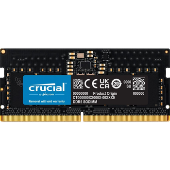 Модуль пам'яті Crucial DDR5 8GB 4800Mhz SODIMM CL40 Tray (CT8G48C40S5T)