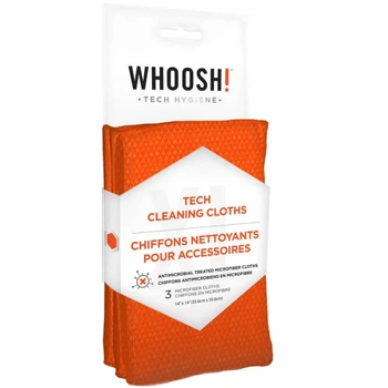 Комплект для чищення Whoosh! 3 PACK CLOTHS Ганчірки з мікрофібри для оргтехніки 3шт 35,6 х 35,6см (1FGCL3COM)