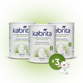 Набор детской смеси Kabrita 3, на основе козьего молока (3 банки по 800г.)