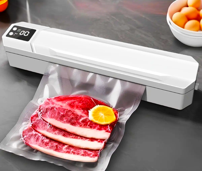 Вакууматор / Вакуумний пакувальник + 10 пакетів, від мережі, Vacuum machine (L)