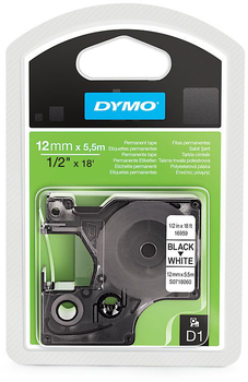 Етикет-стрічка Dymo Label S0718060 Black on White