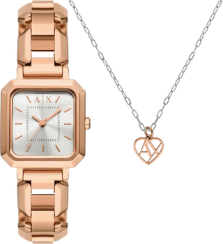 Женские часы Armani Exchange Leila AX7167SET + кулон