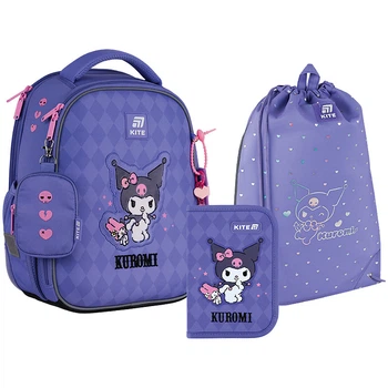 Набор Kite рюкзак + пенал + сумка для обуви SET_HK25-555S-2 Kuromi