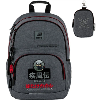 Рюкзак школьный Kite Education Naruto Shippuden NR25-585M-1 M(130 - 145 см) 40x29x14 серый