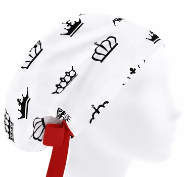 Медицинская шапочка женская HeadwearUniverse универсальная принт Корона королевы