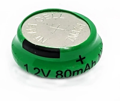 Аккумулятор дисковый PKCELL ZM80H (B80H/80BVH), Ni-MH, 80mAh, 1.2V