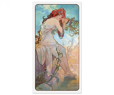 Постер CP Времена Года: Лето, Альфонсо Муха 64х120 см (141)