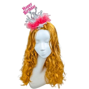Корона на заколке Happy Birthday SETA Decor 16-697SL-ML