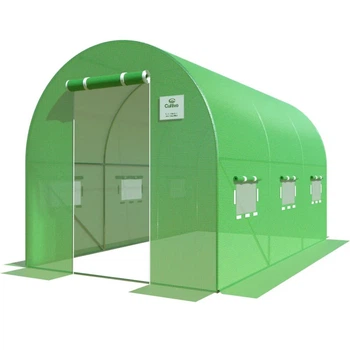 Теплиця Cultivo 2x3.5x2 м ПЕ плівка 7м2 зелена 3 секції (001387)