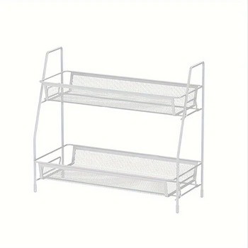 Полка-органайзер для ванной, кухни Storage Rack 2 яруса 31 х 17 х 33 см (TD01324/R33453) Белый