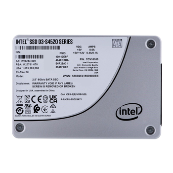 Накопитель SSD Intel 2.5" 7.68TB D3-S4520 (SSDSC2KB076TZ01)