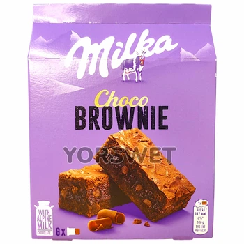 Печиво Milka Choco Brownie брауні зі шматочками шоколаду 150 г (0323)