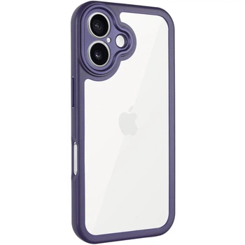 Чехол Epik Transparent + Colour 1,5mm для Apple iPhone 16 (6.1") Purple