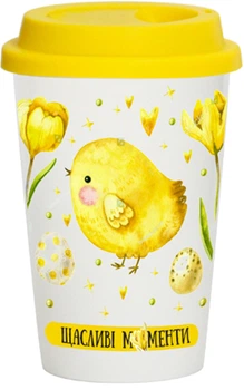 Стакан Galleryglass Цыпленок с силиконовой крышкой 410 мл (75001848)