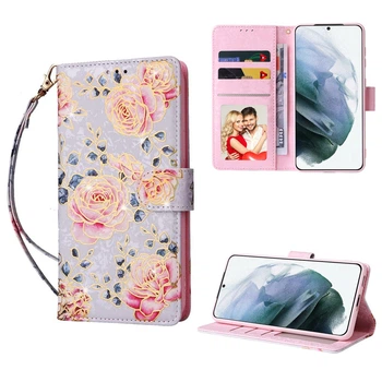 Чохол-книжка Color Book Leather для Samsung Galaxy S21 Plus Pastoral Rose