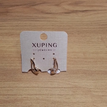 Сережки з медичного сплаву. Позолота. Ювелірна біжутерія Xuping 19273