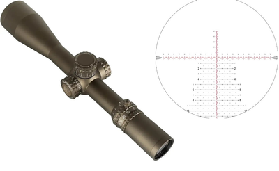 Прицел Nightforce ATACR 7-35x56 F1 ZeroS 0.1 MIL DigIllum PTL сетка Mil-XT с подсветкой. Dark Earth