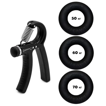 Набір кистьових еспандерів кільце+еспандер ножиці Power Grip Set3 NE-1589-60