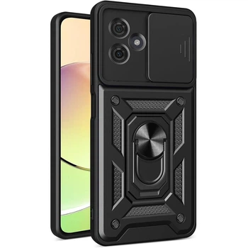 Чохол Fiji Camera Defence для Motorola G54/G54 Power бампер із захистом камери та підставкою Black