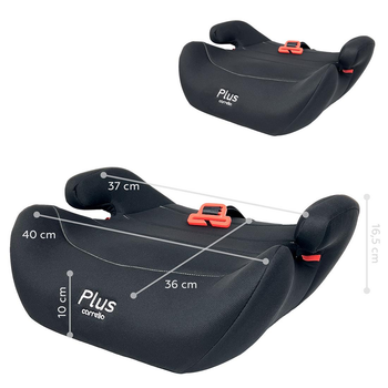 Автокресло бустер CARRELLO Plus CRL-11804/2 Space Black с направляющим ремнем
