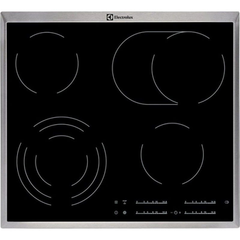 Варильна поверхня електрична Electrolux EHF46547XK (склокераміка, сенс.кер., підвійні зони, таймер) 136265