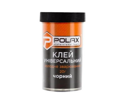 Клей универсальный polax холодная сварка, черный 20 гр (2355)