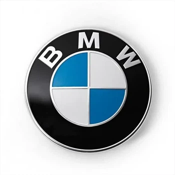 Эмблема BMW на капот багажник 82мм, значок бмв на перед и зад 51148132375 E30 E36 E39 E46 E53 E60 E70 E90