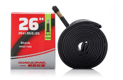 Камера велосипедна ChaoYang 26 x 1,95 / 2,125 AV автомобільний ніпель (33мм.)