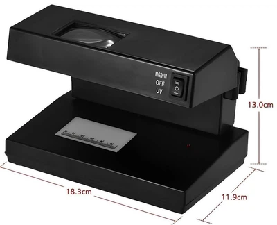 Детектор купюр 2138PRO UV – ручной аппарат проверки валют ультрафиолетом, питание 220V