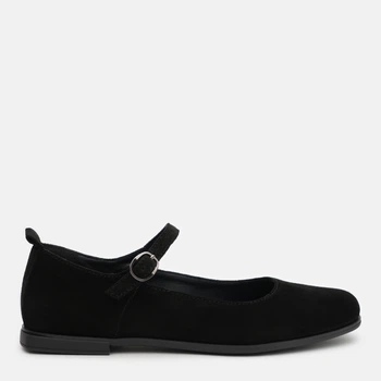 Жіночі туфлі Мері Джейн замшеві PARADIZE SHOES T-1503 37 23.7 см Чорні (ROZ6501060313)