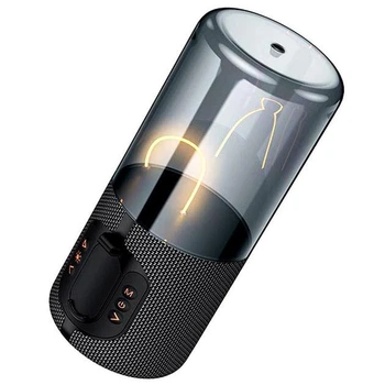 Портативная беспроводная Bluetooth колонка акустика Hoco BS64 BT5.4, FM/BT/TWS, 5W, 3H Black