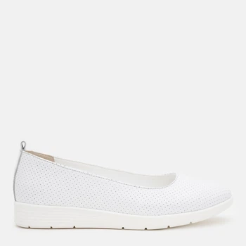 Жіночі балетки шкіряні PARADIZE SHOES TB-103 38 24.2 см Білі (ROZ6501060374)