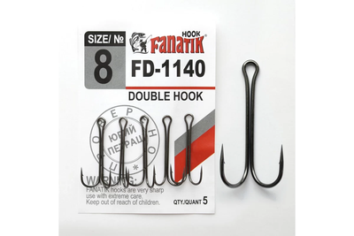 Подвійний гачок Fanatik FD-1140 No 8 FD-1140-8