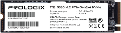 SSD накопичувач Prologix S380 1 TB (PRO1000GS380)