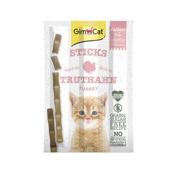 Лакомство GimCat Gimpet Kitten Мясные палочки для котят 3 шт