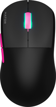 Мышка Hator Quasar 2 Ultra 4K Wireless/Bluetooth/USB Black/Pink (HTM570BP)