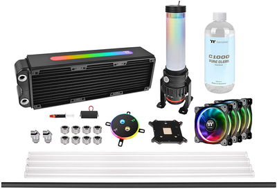 Водяное охлаждение Thermaltake Pacific M360 Plus D5 Hard Tube Water Cooling Kit (CL-W218-CU00SW-A)