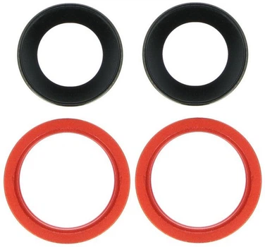 Стекло камеры iPhone 13 /13 Mini красное + кольцо комплект 2 шт. High Copy