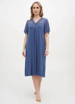 Ночная рубашка Cotpark 5XL синяя 13581-3
