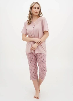 Комплект Cotpark футболка, бриджи 2XL рожевий 14437-В